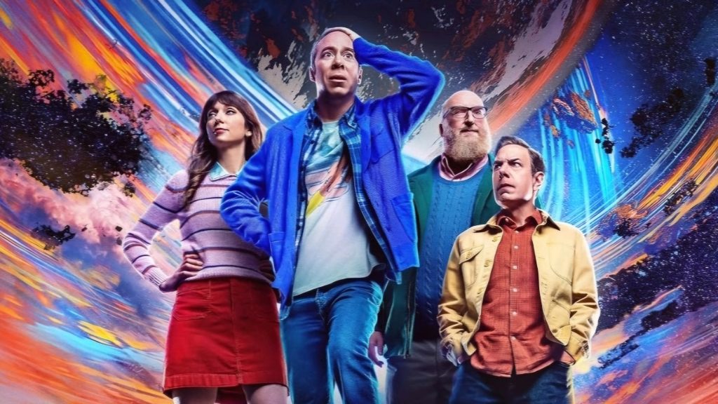 The cast of Stuart Fails to Save the Universe poses for a picture