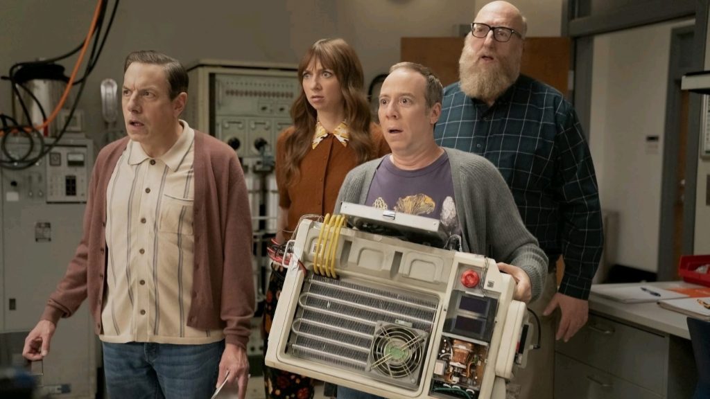 A group looks shocked at what they see.