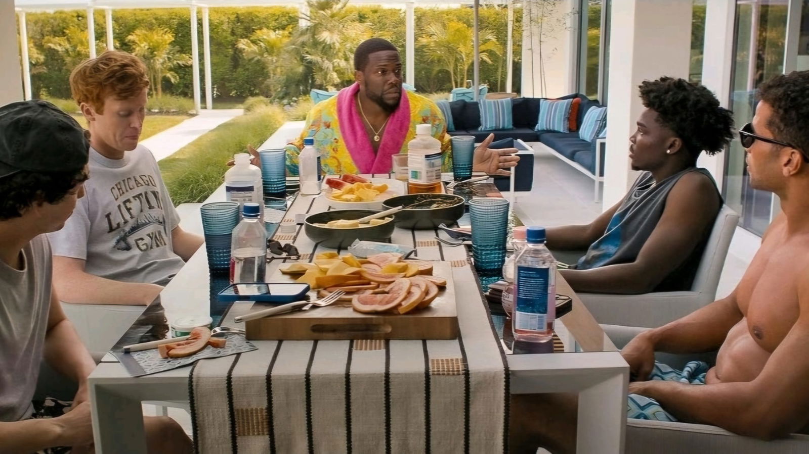 Kevin Hart, Marcello Hernández, Kam Patterson, Mason Gooding, and Ben Marshall in 72 Hours (2026) | Image via Netflix