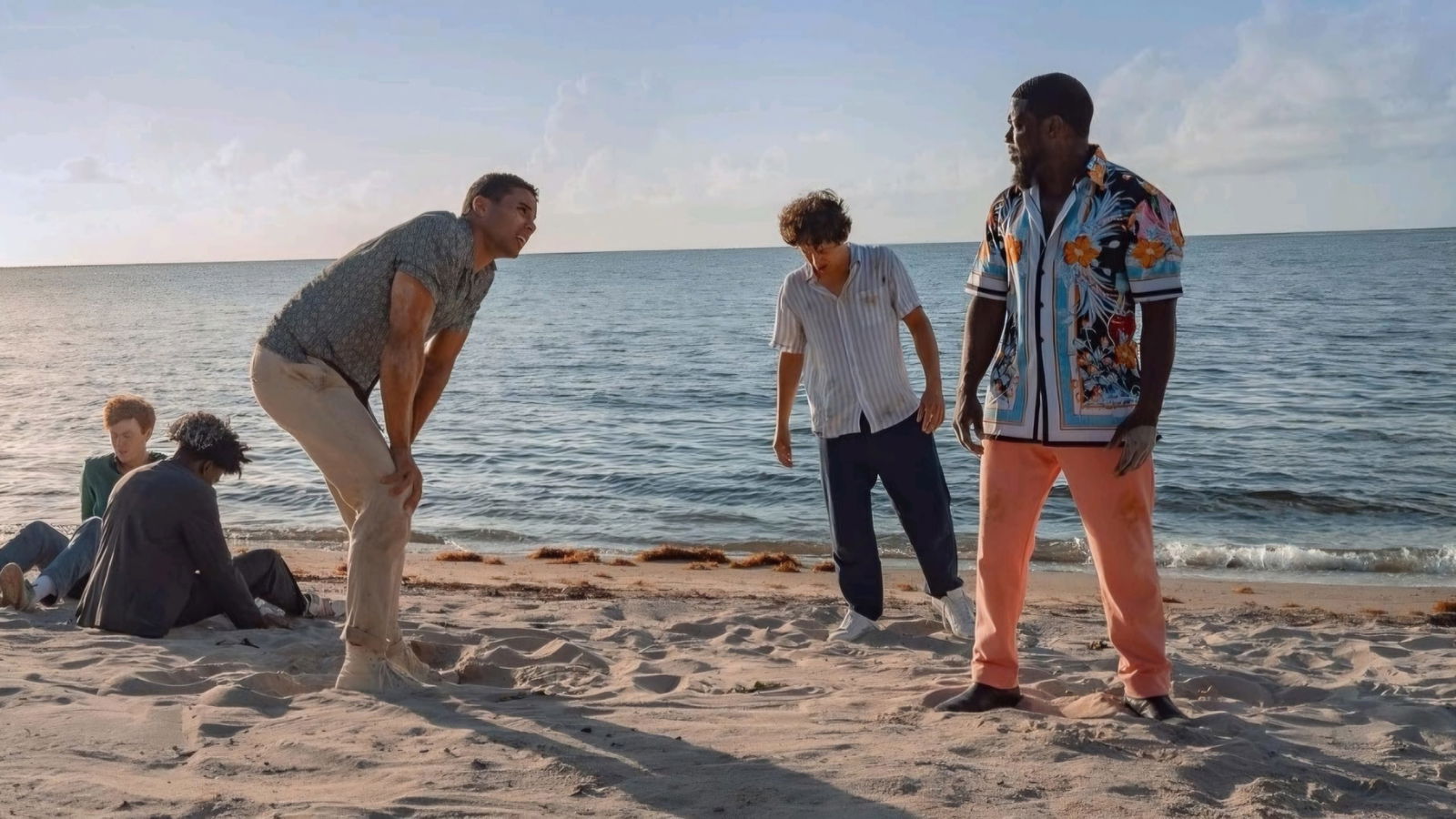 Kevin Hart, Marcello Hernández, Kam Patterson, Mason Gooding, and Ben Marshall in 72 Hours (2026) | Image via Netflix