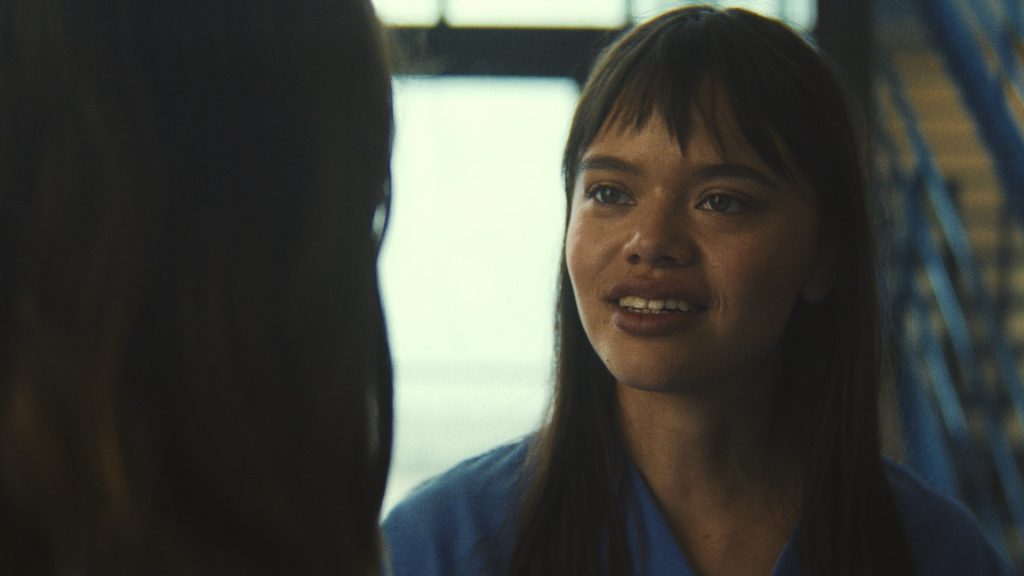 Nevaeh Valentine speaks with Natalie Bowden during an intimate conversation inside the prison in Cape Fear Episode 9.