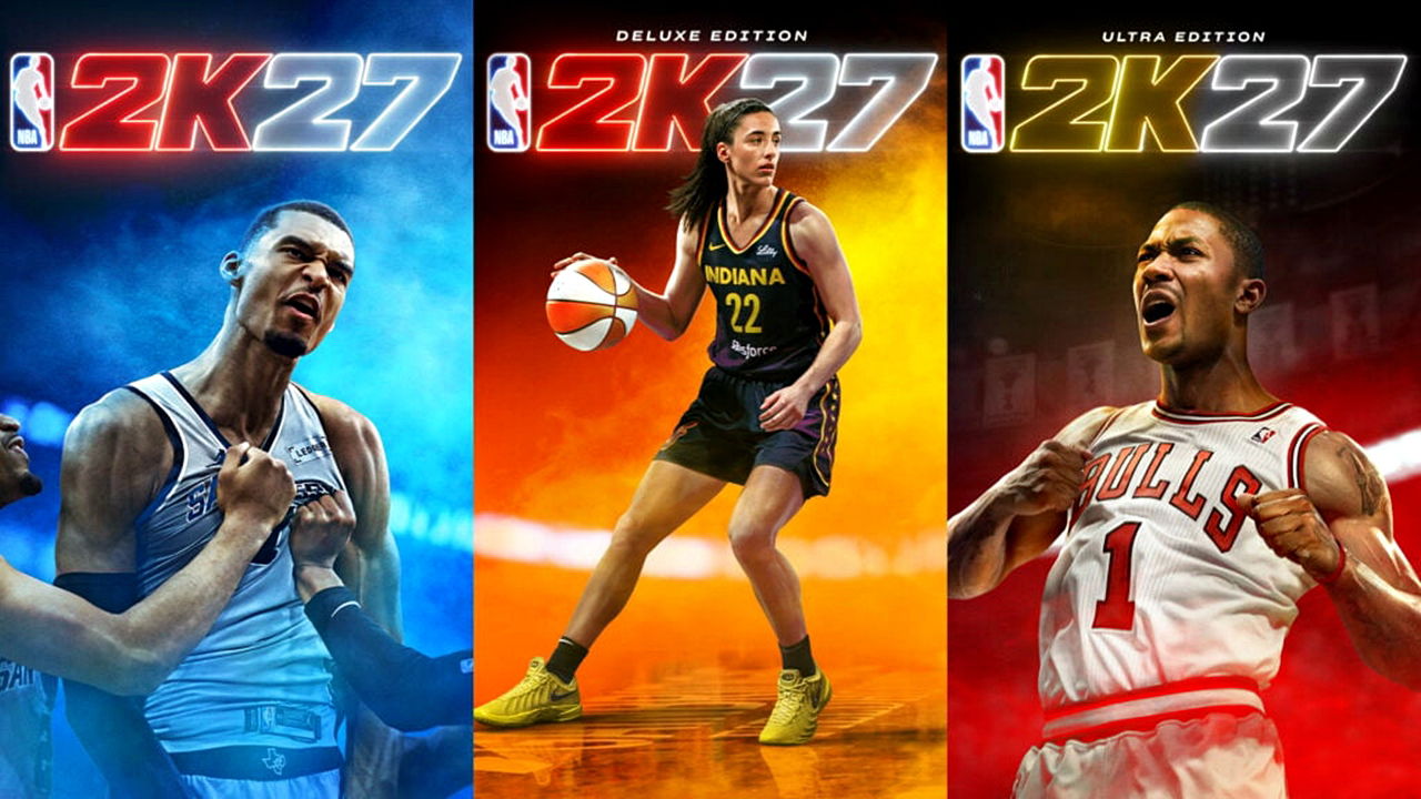 A collage showing the cover art for each NBA 2K27 edition side by side. 