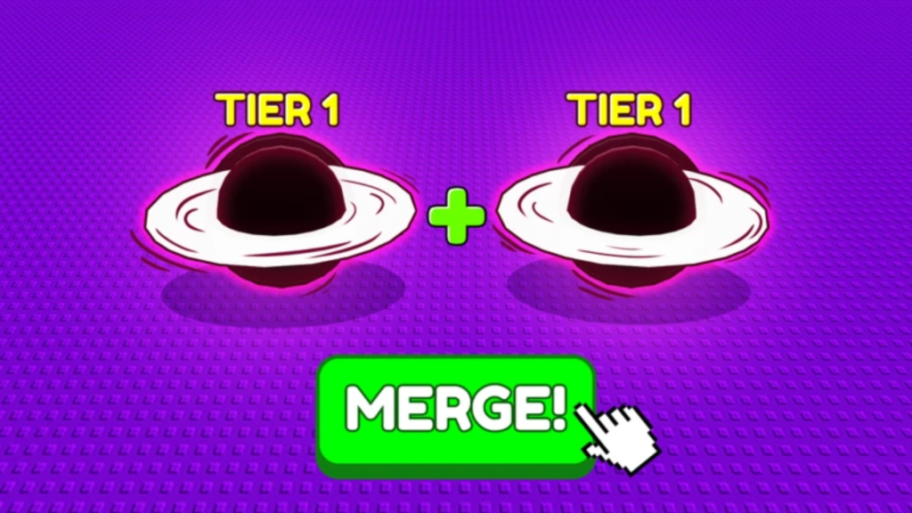 Screengrab from Merge a Black Hole
