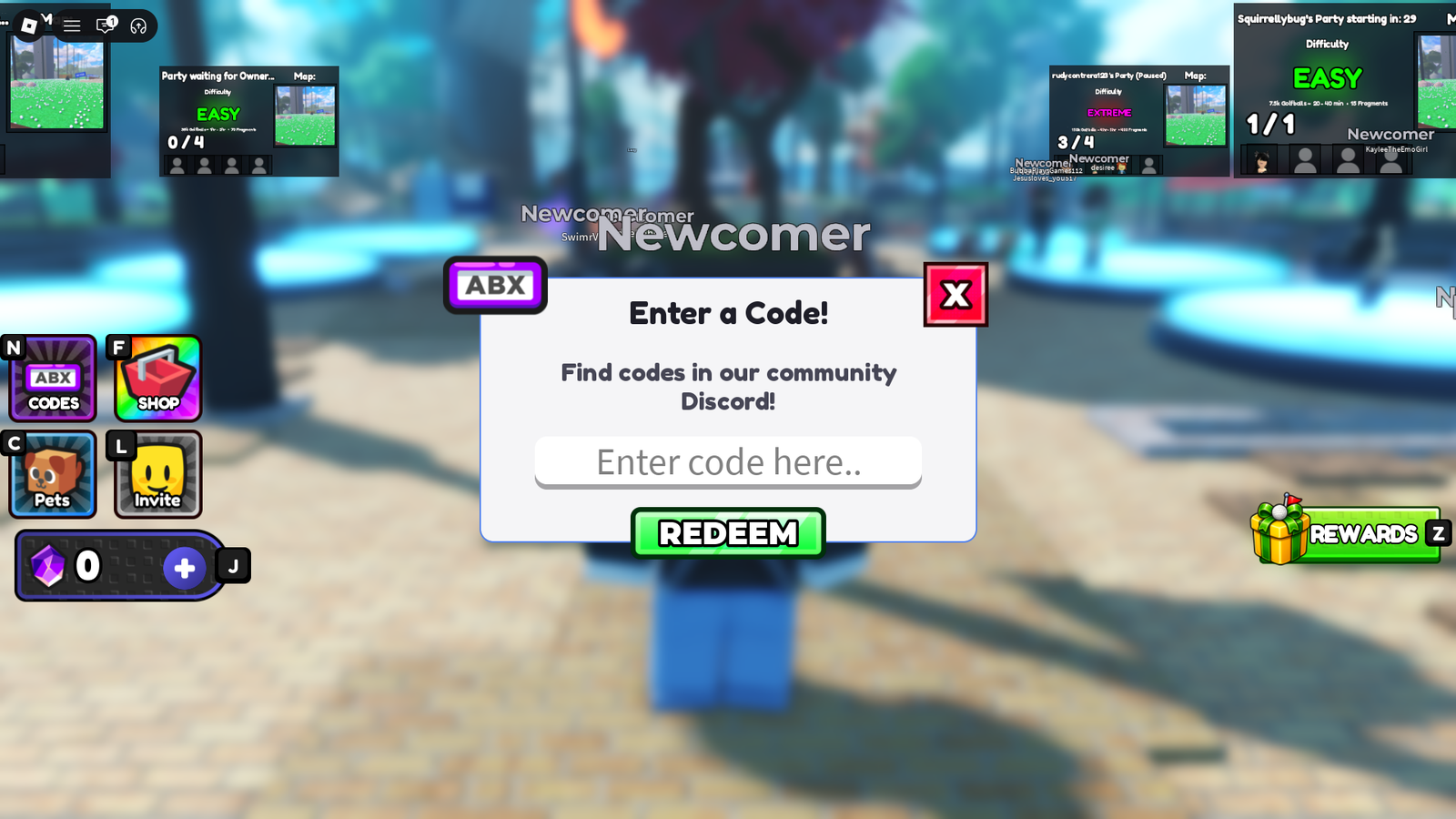 clean the golf yard how to redeem codes