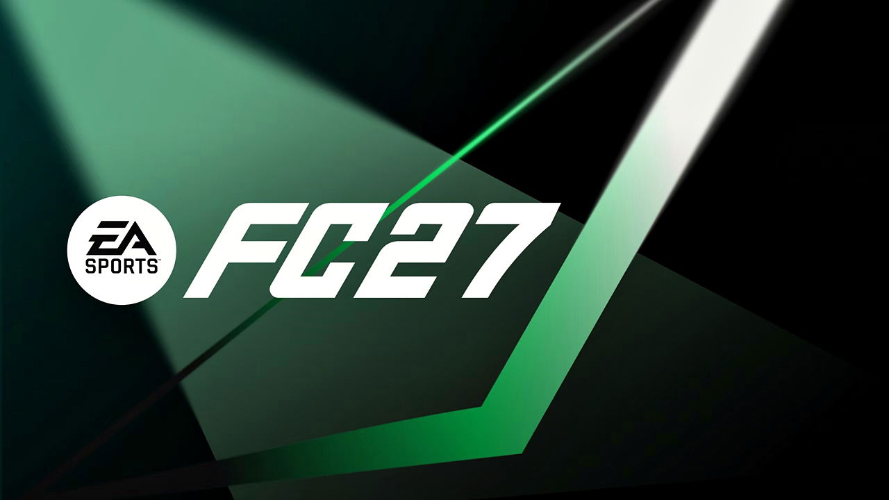 Graphics showcasing the official title art for EA Sports FC 27. 