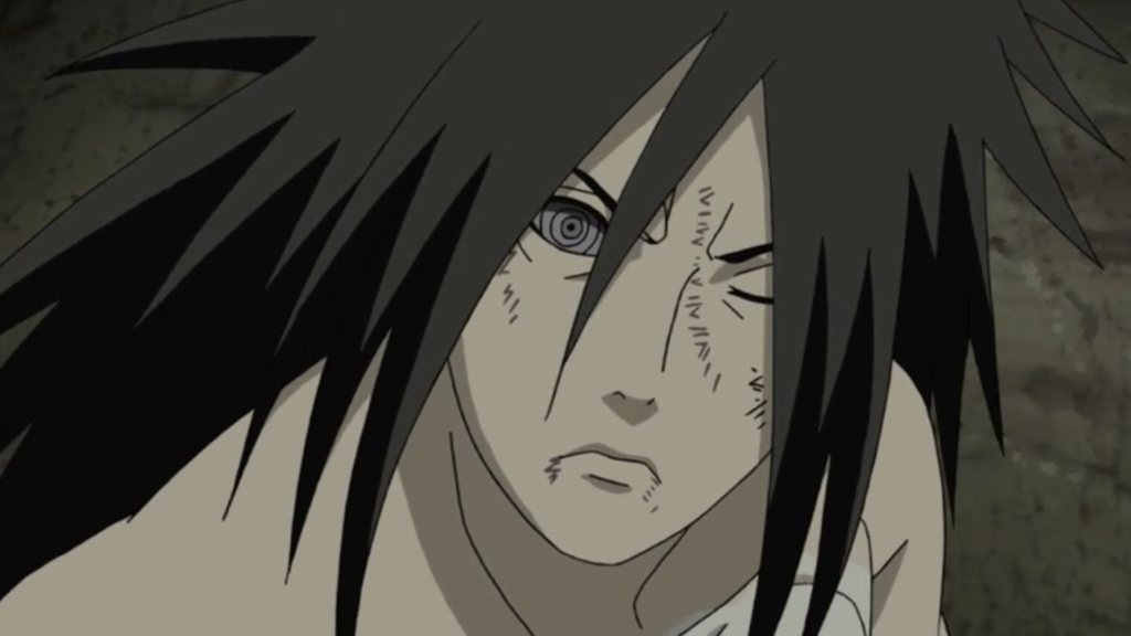 Shippuden. The scene is from the Fourth Shinobi World War arc, specifically around episode 392 when Madara regains his Rinnegan eyes.