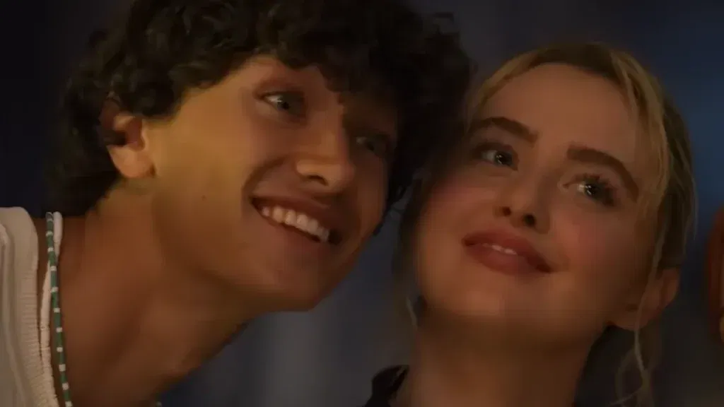 Gavin Casalegno as Greg and Kathryn Newton as Sara in The Devil's Mouth