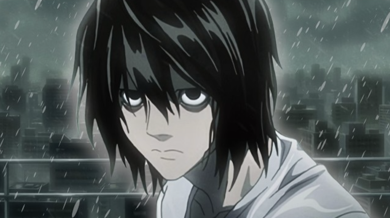 20 Years Later, The Darkest Shonen Anime of All Time Is Free to Watch on YouTube 44 L Lawliet, the world's greatest detective known for his eccentric behavior and hunched posture, appears in this iconic scene from the anime Death Note.