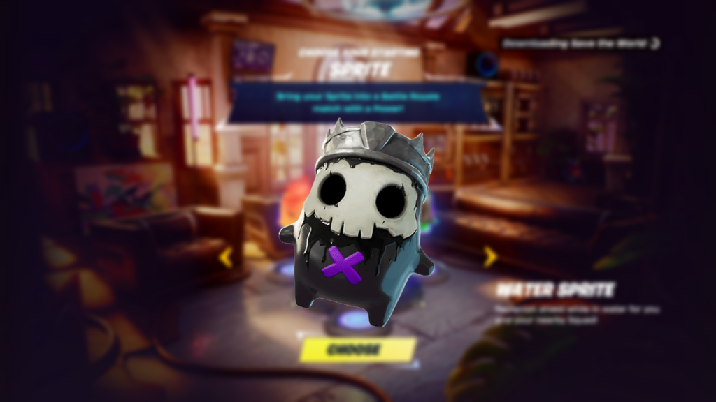 Fortnite screenshot showcasing the King Sprite, one of the best Sprites to equip for the game's Battle Royale mode.