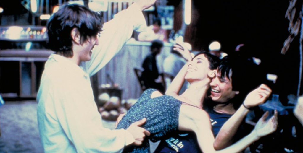 Gael García Bernal, Diego Luna, and Maribel Verdú in Y tu mamá también