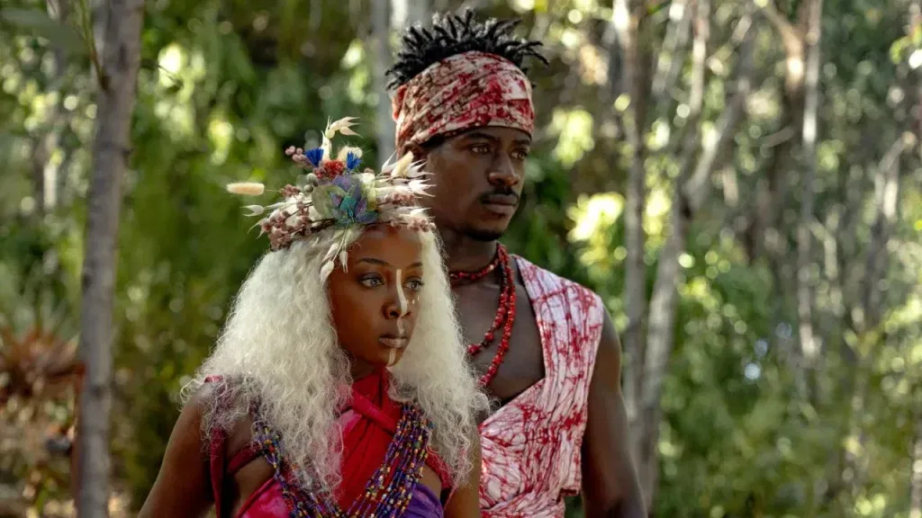Thuso Mbedu and Damson Idris in Children of Blood and Bone