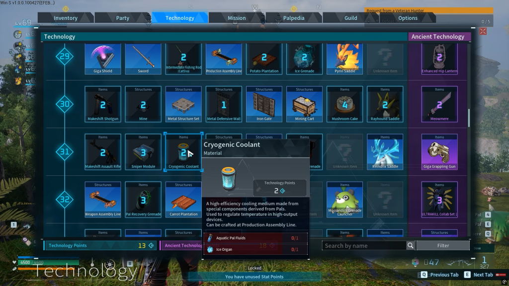 Cryogenic Coolant in Palworld