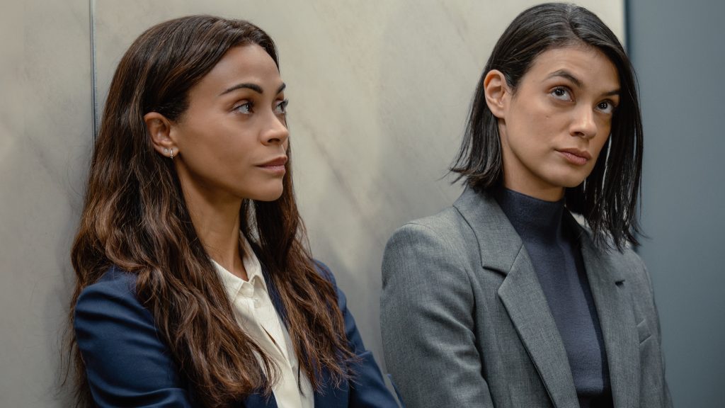 Zoe Saldaña and Laysla De Oliveira in Lioness Season 3