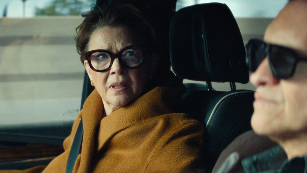 Annette Bening as Priscilla and Clifton Collins Jr. in Lucky