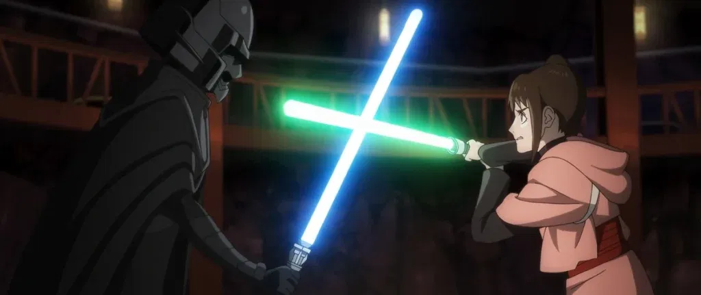 a still from the star wars new anime