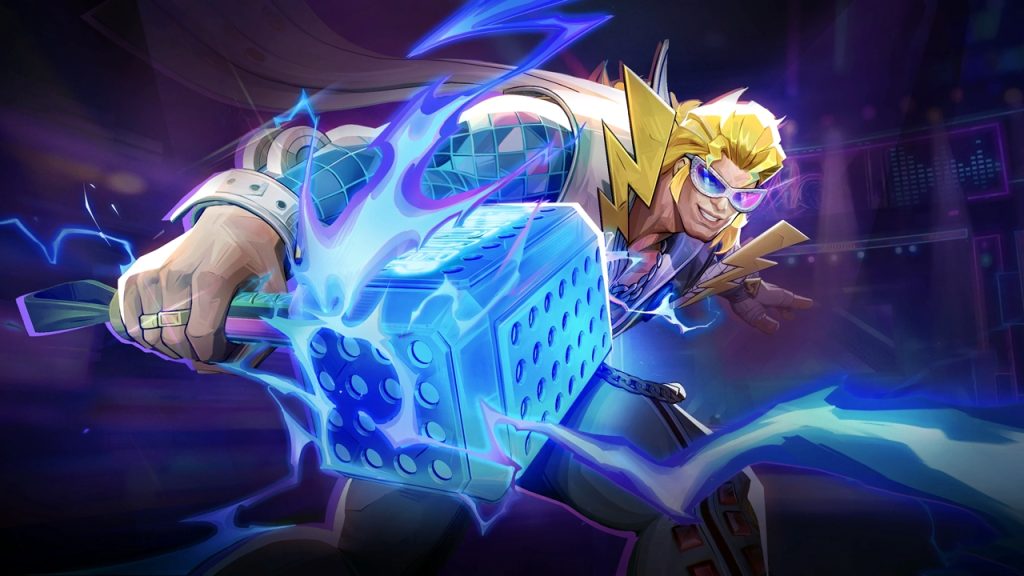 Marvel Rivals screenshot showing the final frame for the Boogie Bolt skin for hero Thor. 