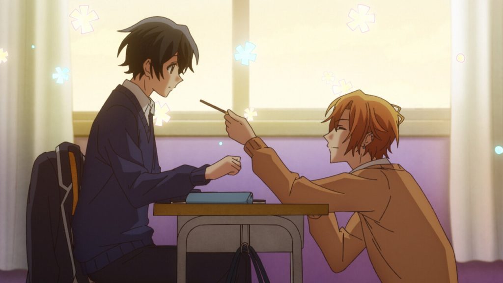Sasaki and Miyano anime is a romance and school-life drama based on a Boys' Love (BL) manga. 