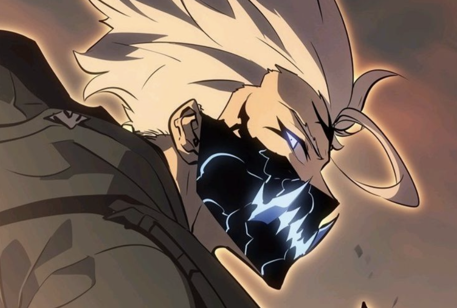  Ragnarok. He is shown wearing a glowing black mask. The image depicts a scene from Chapter 26 of the series.