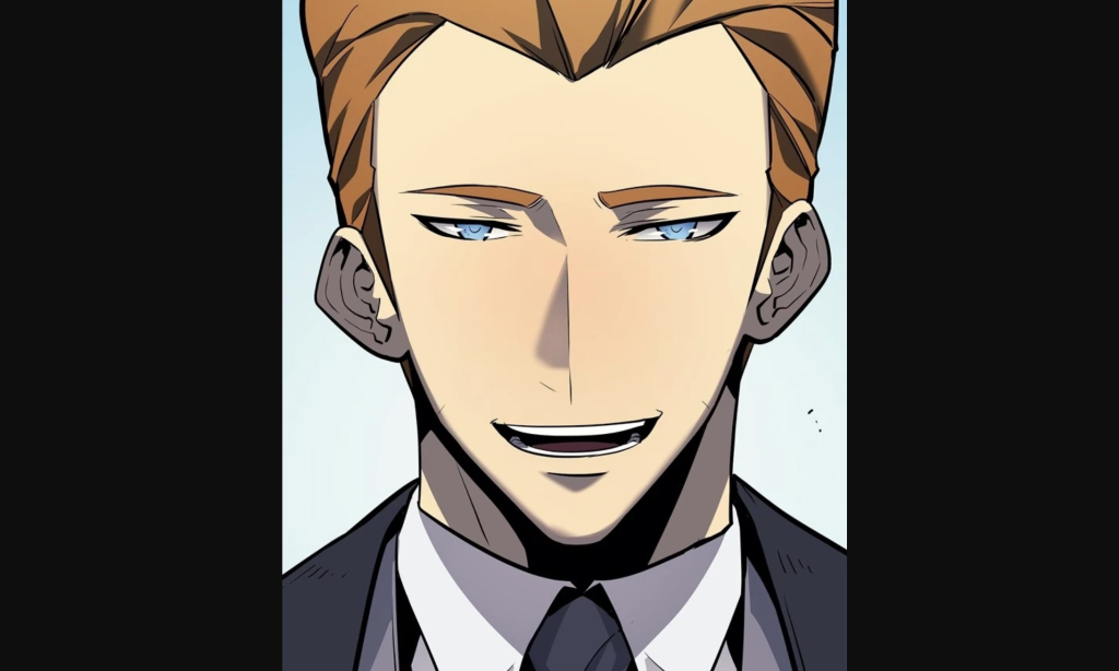 This character is Adam White from the Solo Leveling manhwa. He is the Asian Branch Chief for the Federal Bureau of Hunters. 