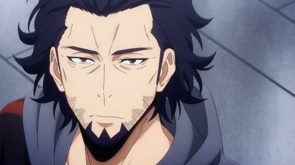 This character is Goto Ryuji, the strongest S-Rank Hunter in Japan and leader of the Draw Sword Guild from the Solo Leveling anime.