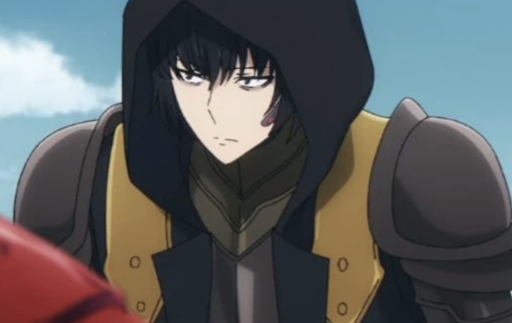 Sung Jin-woo is depicted in the foreground wearing a dark cloak. Ippei is an Assassin-type hunter known for wielding bladed tonfas.