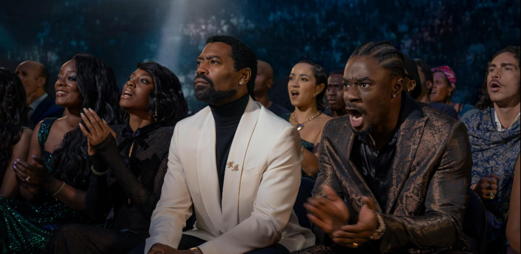 Nicholas Pinnock, Charles Babalola, and Anita-Joy Uwajeh in Fightland (2026)