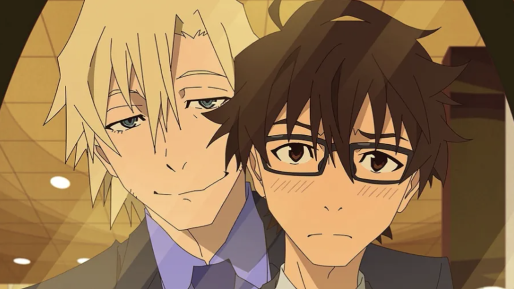 Both characters, Laurent Thierry and Makoto Edamura, are from the anime Great Pretender. 