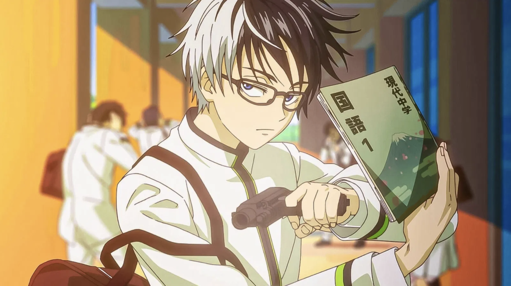 This scene features Juzo Ogami from the anime series Kill Blue.