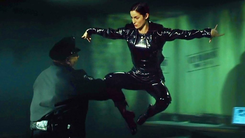 Carrie-Anne Moss as Trinity in The Matrix