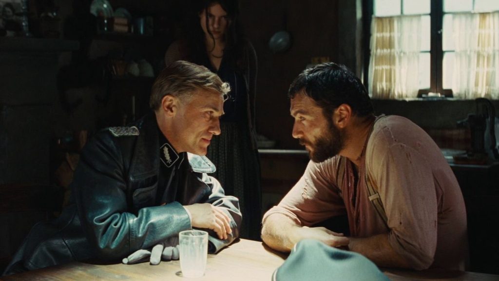 Christoph Waltz in a still from Inglourious Basterds