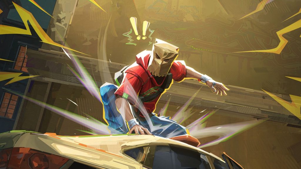 Marvel Rivals in-game screenshot showcasing the Spider-Man Bag-Man Beyond skin.