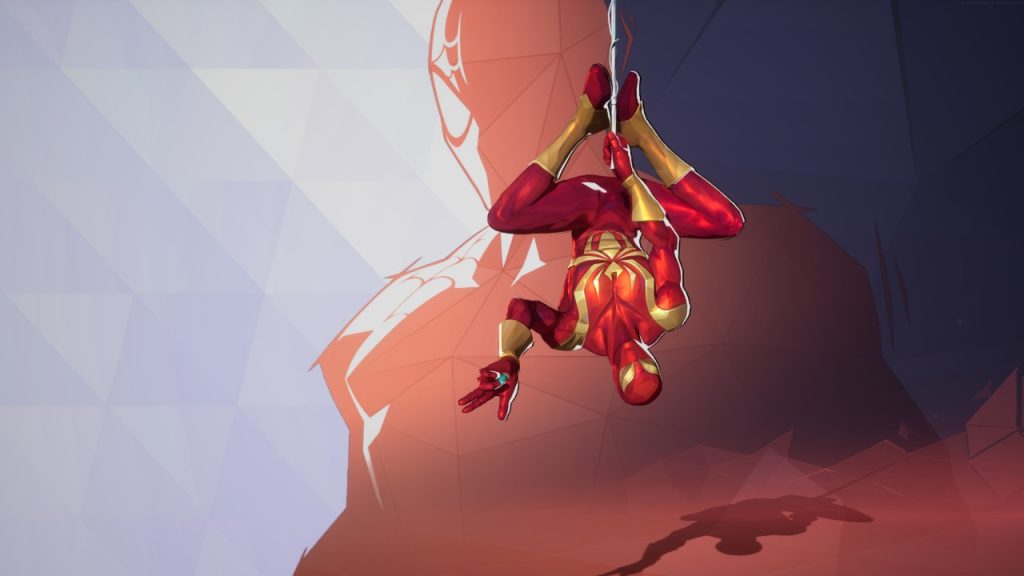 Marvel Rivals in-game screenshot showcasing the Iron Spider skin.