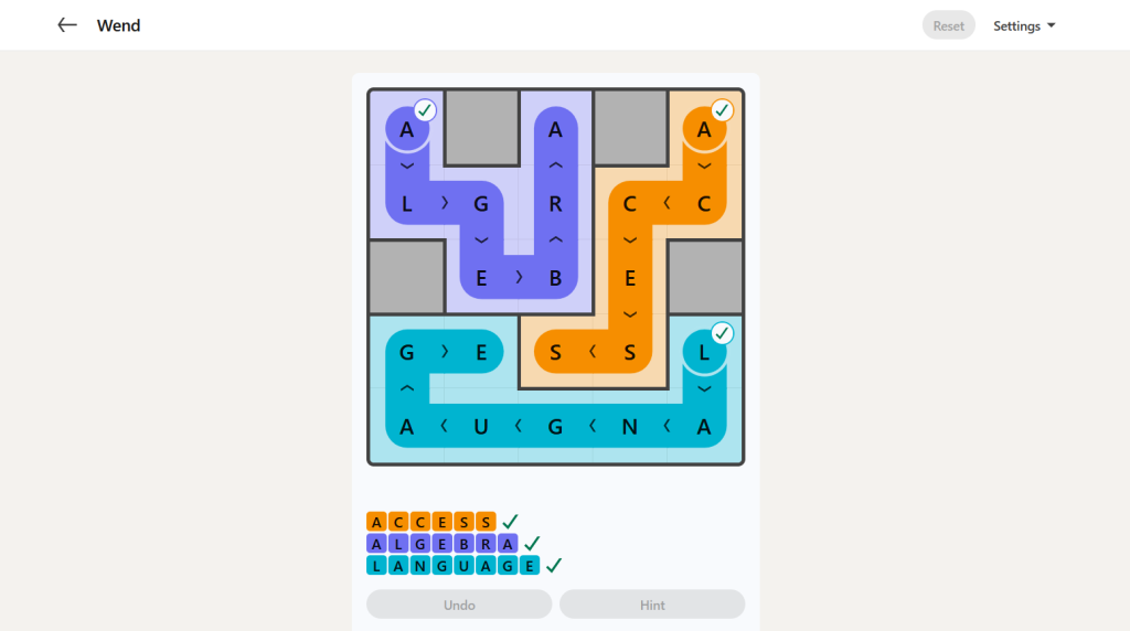 A screenshot of today's LinkedIn Games.