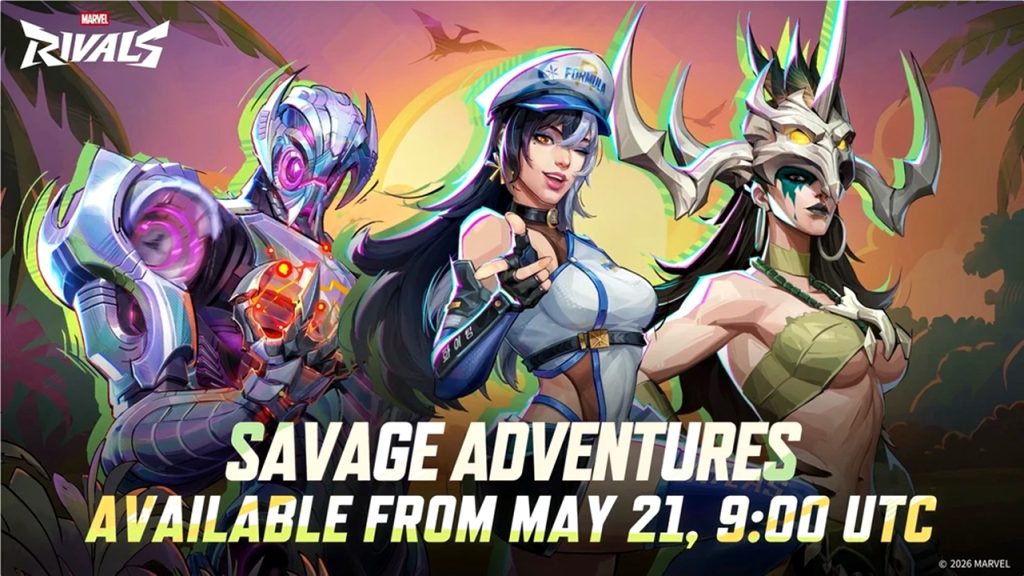 Savage Adventure Event Pass artwork from Marvel Rivals Season 8.
