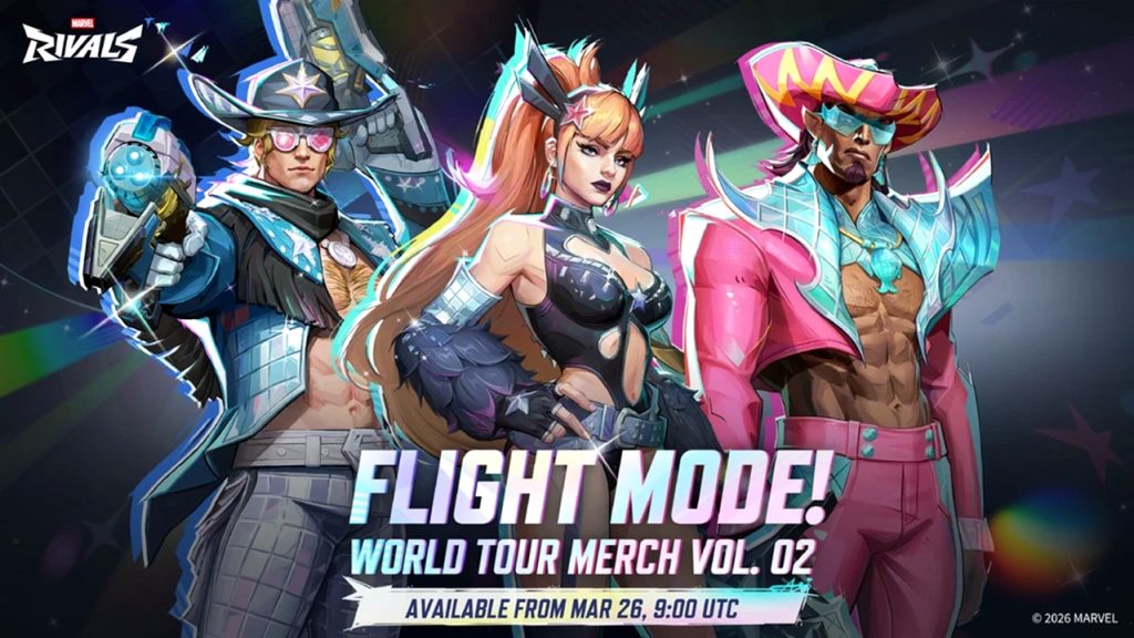 FLIGHT MODE! World Tour Merch Vol. 2 Event Pass in Marvel Rivals.