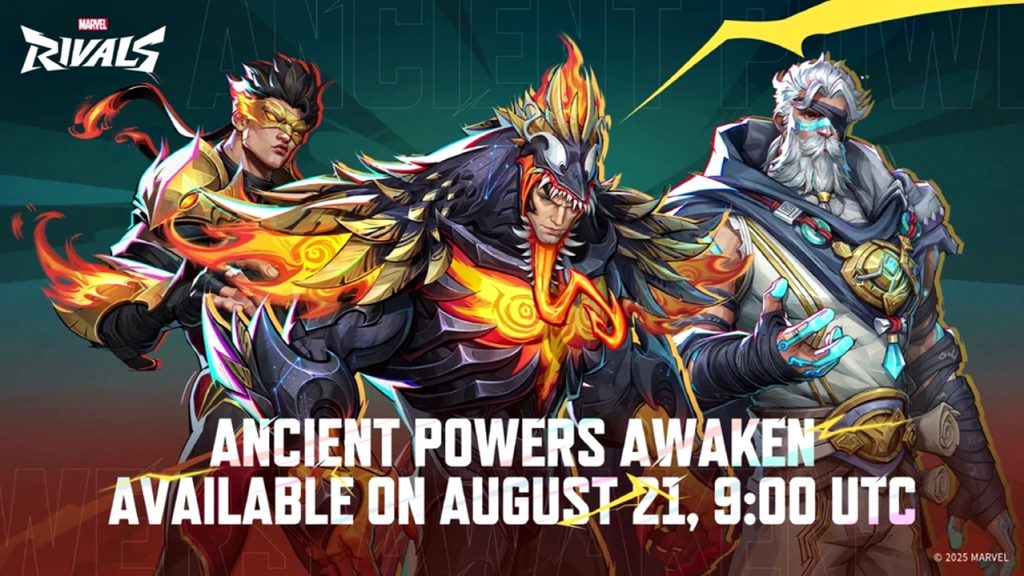 Marvel Rivals Ancient Powers Awaken Event Pass promotional artwork.