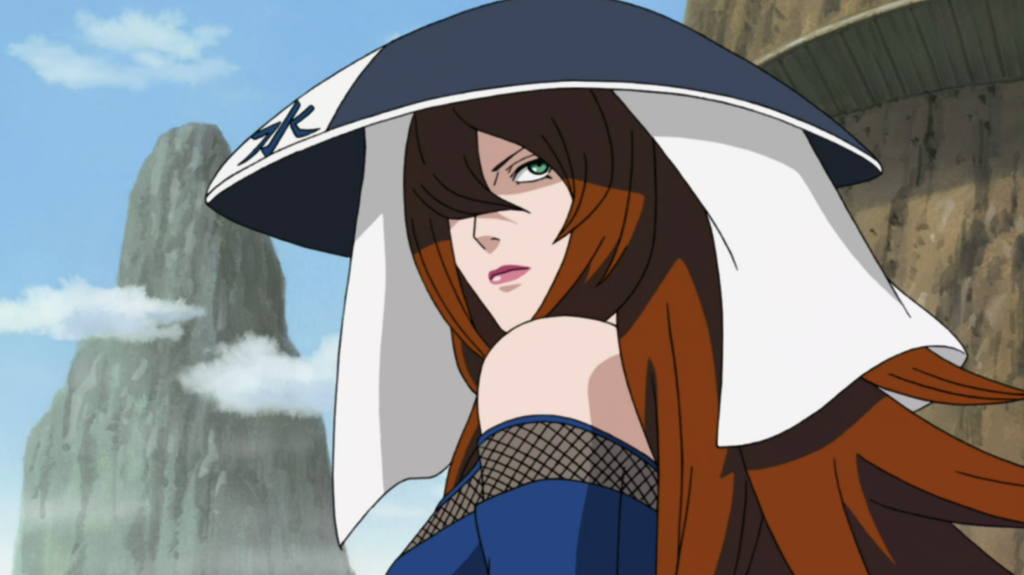 Mei Terumī is the Fifth Mizukage of Kirigakure. She is known for reforming the village after the "Bloody Mist" era.