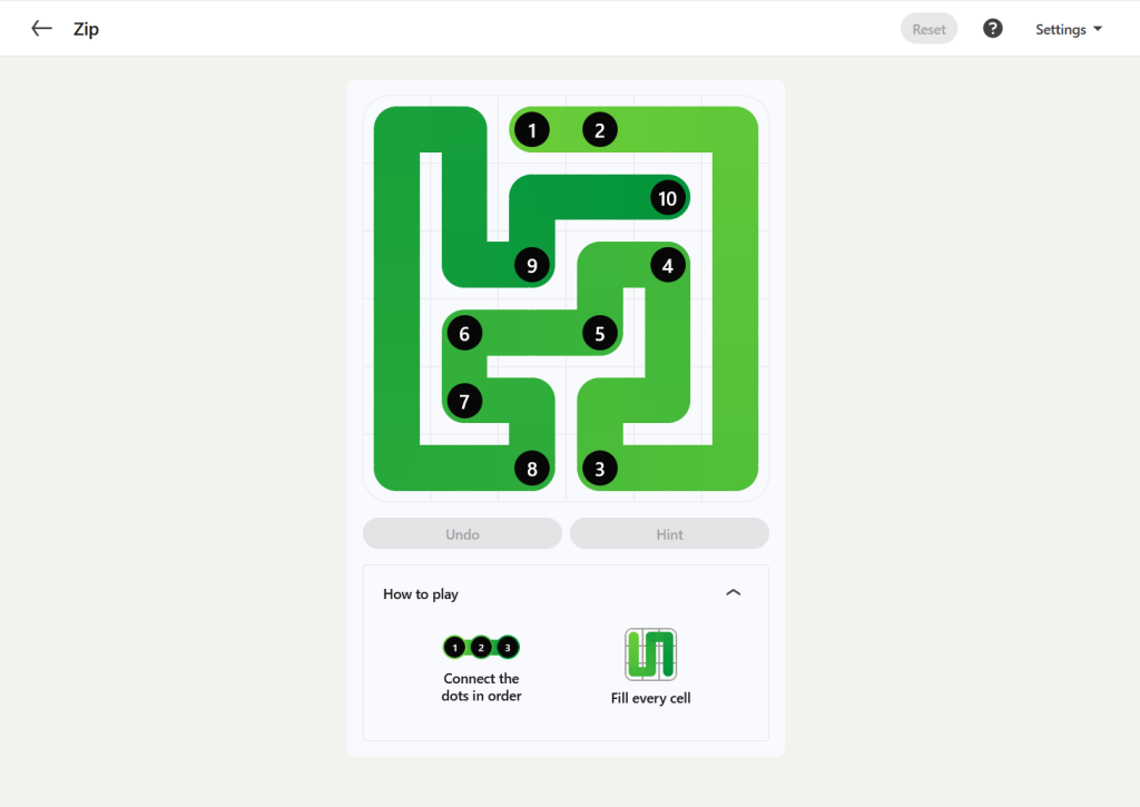A screenshot of today's LinkedIn Games.