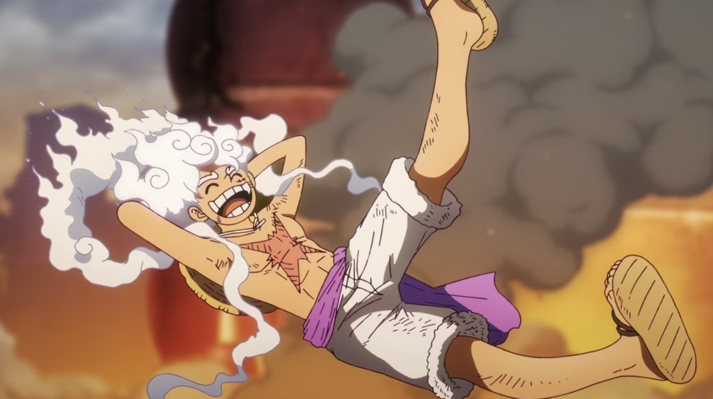 Toei Shatters a 15-Movie Tradition With One Piece Film: God Valley 15 This image depicts Monkey D. Luffy from the anime series One Piece in his Gear 5 form.