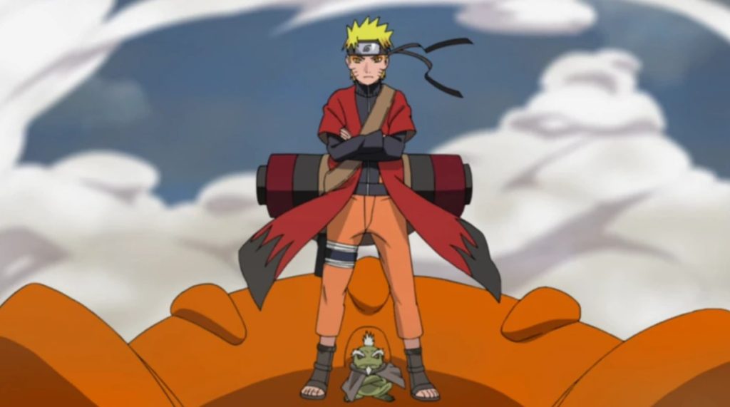 Một cảnh trích từ loạt phim hoạt hình Naruto.