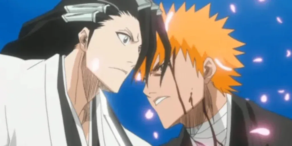 Ichigo reveals his Bankai, Tensa Zangetsu, for the first time during this fight.