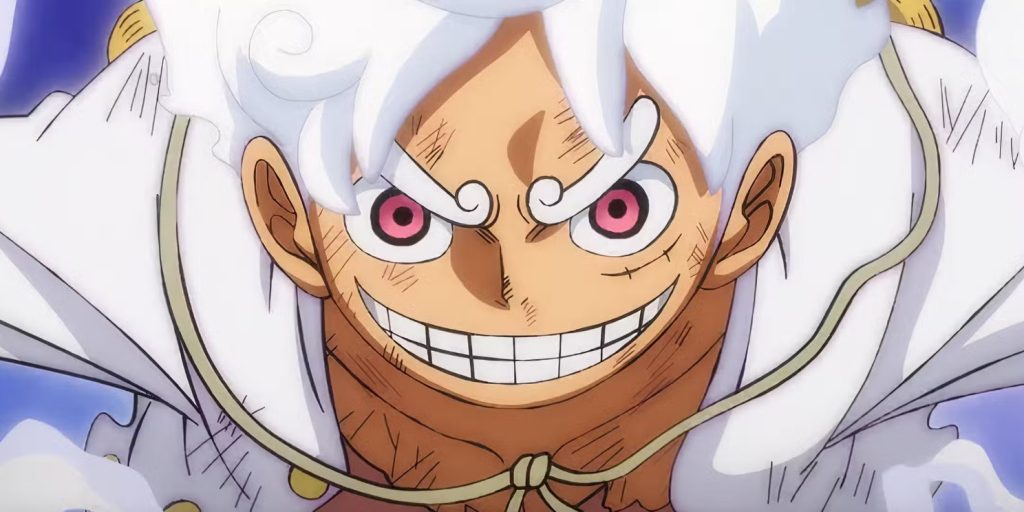 Monkey D Luffy in Gear 5 mode in One Piece anime similarly iconic like Goku's Super Saiyan transformation in Dragon Ball Z. 