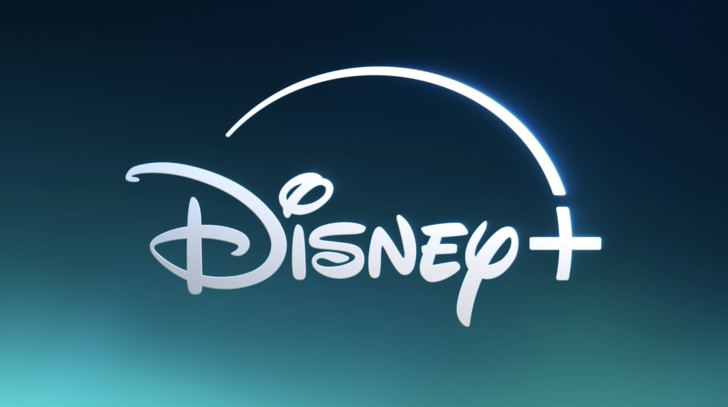 The official logo of Disney+ which is the streaming home for movies and series from Disney, Pixar, Marvel, Star Wars, and National Geographic.