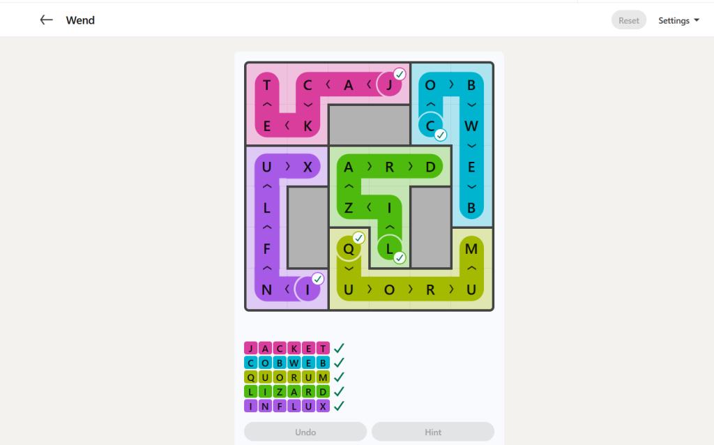 A screenshot of today's LinkedIn Games.