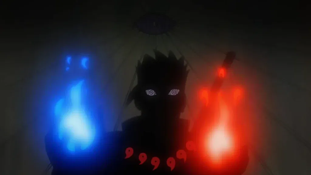 Hagoromo Otsutsuki, known as the Sage of Six Paths, using his Creation of All Things Technique.