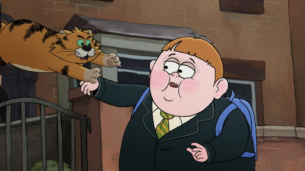 An Animated Comedy with Equal Parts Existential Dread and Vulgarity 2 Alley Cats. Ricky Gervais as Gus Alley Cats. Cr. Courtesy of Netflix © 2026