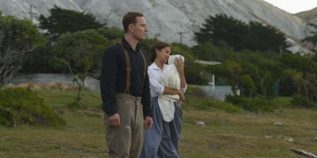 Michael Fassbender and Alicia Vikander in The Light Between Oceans (2016)