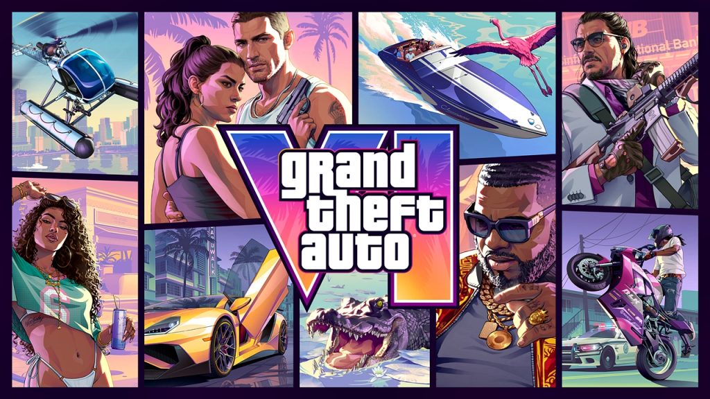 Official cover art for open world action game Grand Theft Auto VI releasing on November 19, 2026.
