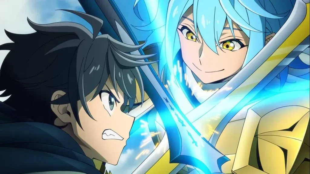 Allen, facing off against an opponent in the Hell Mode anime. 