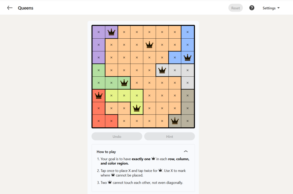 All LinkedIn Games Solutions for Today (August 12, 2026) 6 A screenshot of the daily LinkedIn Games puzzle.